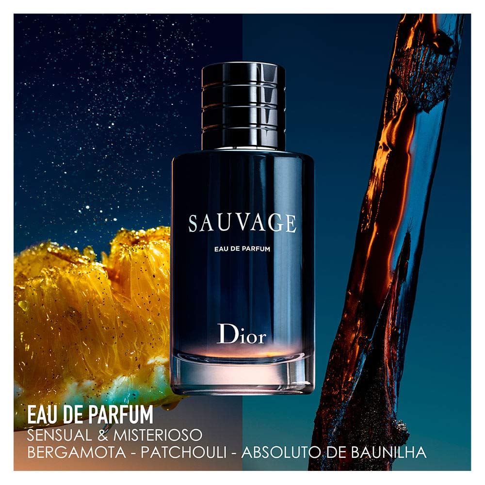 Sauvage Eau De Parfum Spray For Men, 3.4 Ounce