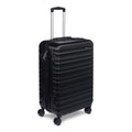 26" Hardside Medium Checked Luggage, Expandable For Up to 15% More Space, With Scratch-Resistant Surface, Four Multi-directional Wheels, Black