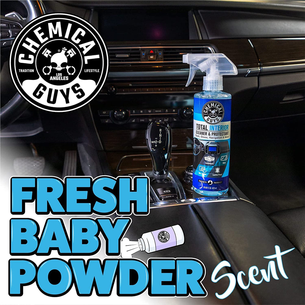Total Interior Cleaner & Protectant Interior Cleaner, Cleans & Protects Leather, Vinyl, Plastic, Rubber, Glass with a Streak-Free Finish — Cars, Trucks, SUVs, RVs, 16 oz