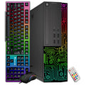 Dell RGB Gaming OptiPlex Desktop PC Computer, Intel Core i7 up to 3.9GHz, Radeon RX 550 4G, 16GB RAM, 512GB SSD, 24 Inch FHD Monitor, RGB Keyboard & Mouse & Headset, WiFi, Windows 11 Pro (Renewed)
