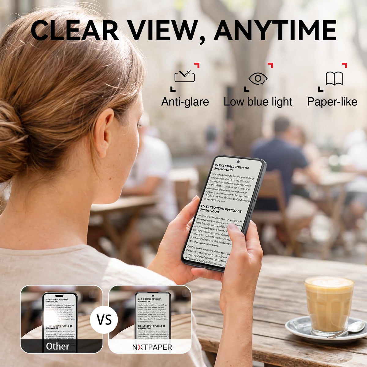 TCL 60 XE NXTPAPER 5G Cell Phone, AT&T, T-Mobile & Verizon Unlocked Android Smartphone, 8GB+256GB, 6.8" 120Hz Paper-Like Display, AI Features, 5010mAh Battery, Advanced Camera System, Space Blue
