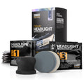 Ceramic Headlight Restoration Kit – Guaranteed To Last As Long As You Own Your Vehicle – Brings Headlights Back to Like New Condition - No Power Tools Required - 10 Wipe Kit