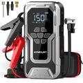 D18 Jump Starter with Air Compressor, 6000A Car Battery Jumper Starter Portable(All Gas/10.0L Diesel), 150PSI Tire Inflator Air Pump, 12V Jump Pack, Car Emergency Kit, Car Gift for Man