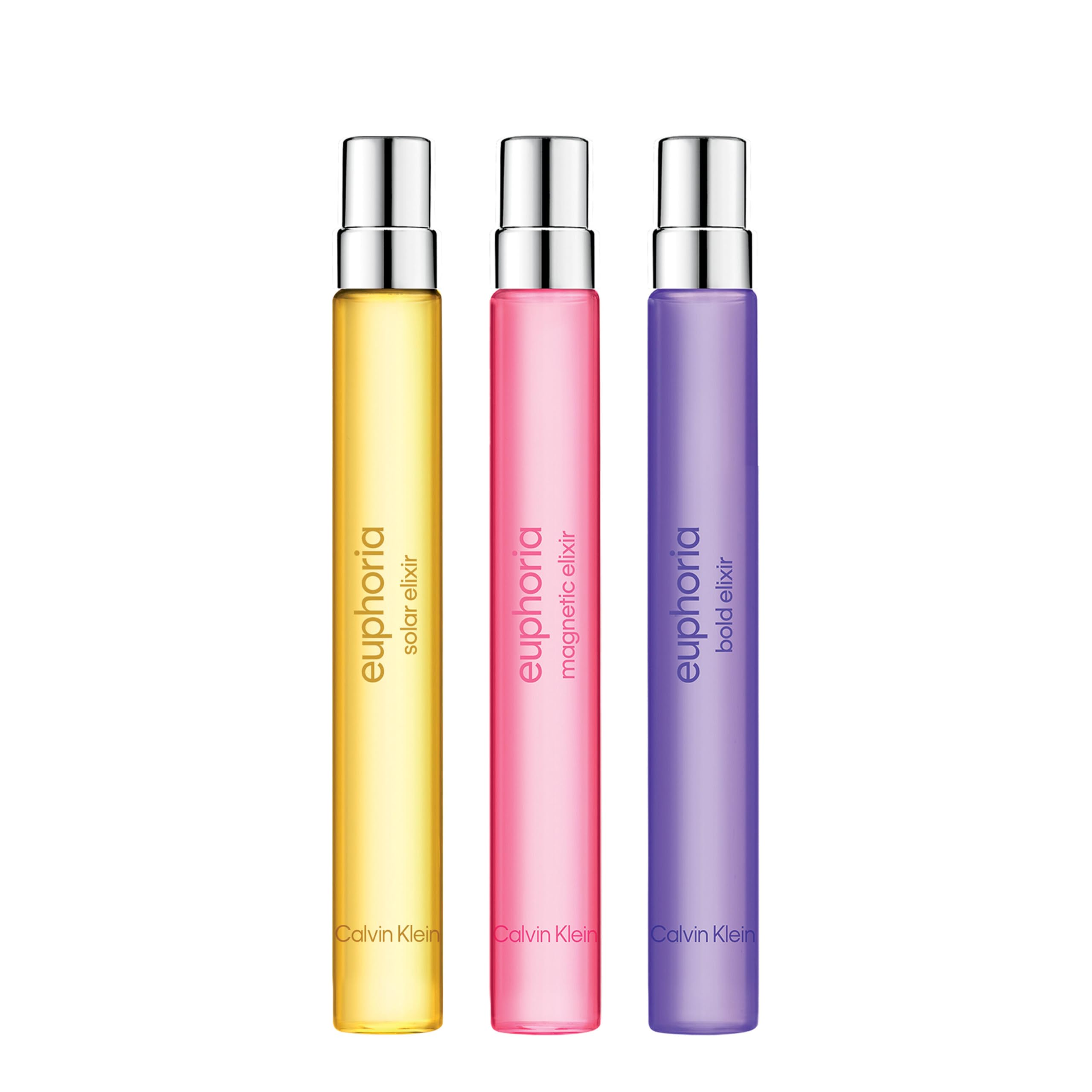 Euphoria Elixir Eau de Parfum Trio Gift Set worn by Rosalia – Women’s Perfume – Includes Bold, Magnetic, and Solar