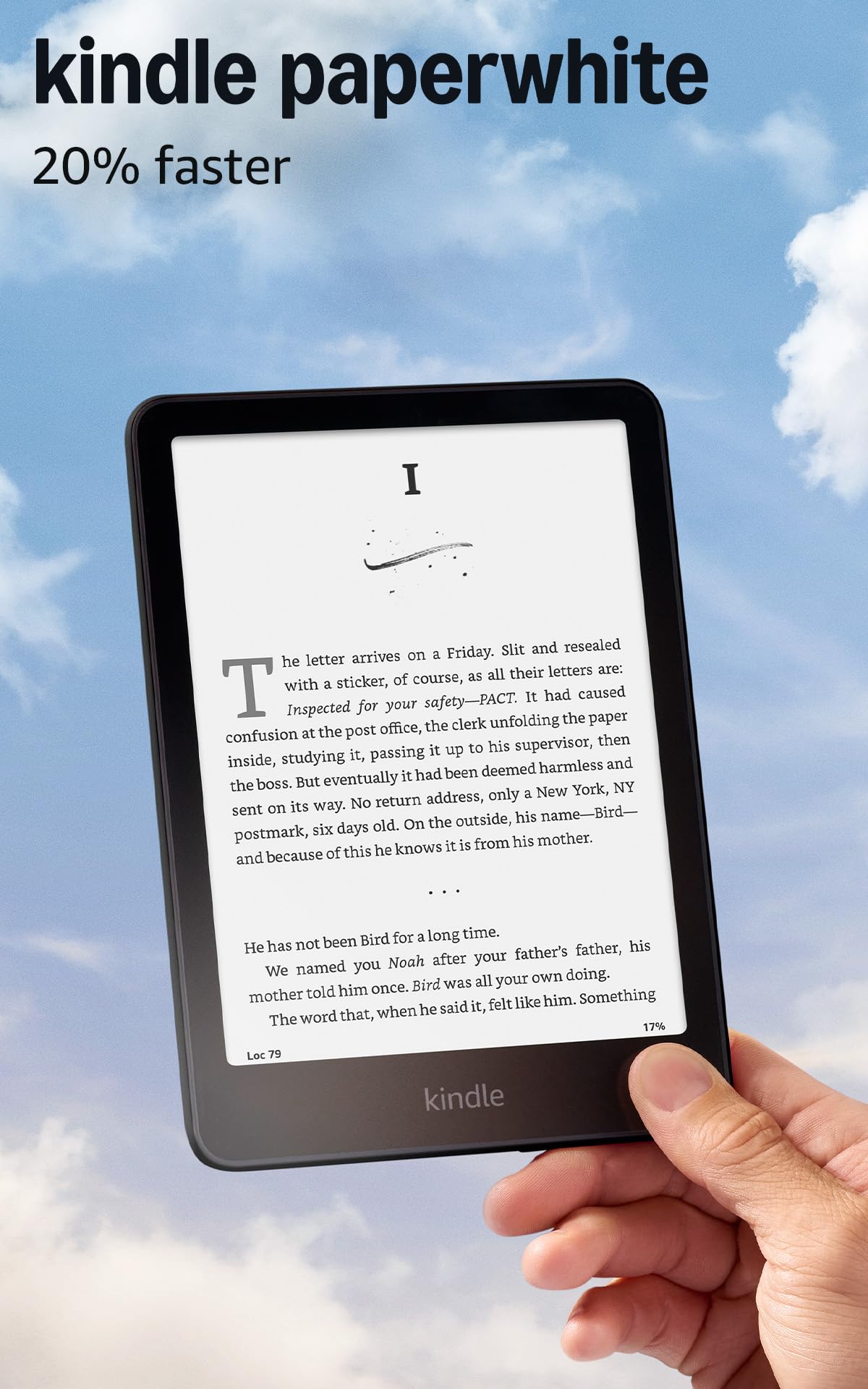 Kindle Paperwhite 16GB (newest model) – 20% faster, with new 7" glare-free display and weeks of battery life – Black