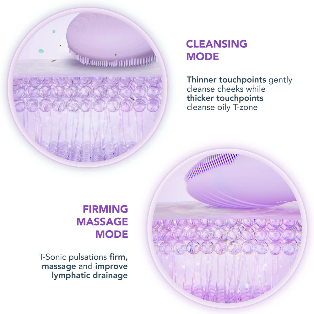 FOREO LUNA 4 go Face Cleansing Brush & Firming Massager - Premium Face Care - Enhances Absorption - Simple Skin Care Tools - For All Skin Types - Lavender