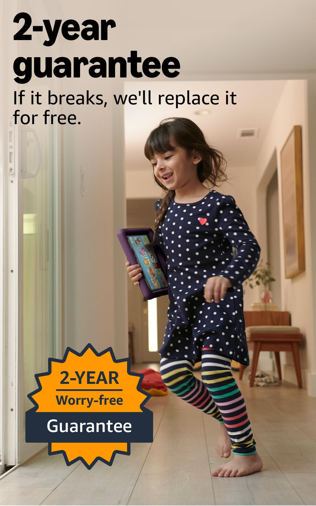 Amazon Fire HD 8 Kids tablet (newest model), ages 3-7 | 4GB memory, Includes ad-free and exclusive content, parental controls and 13-hr battery, 64GB, Blue