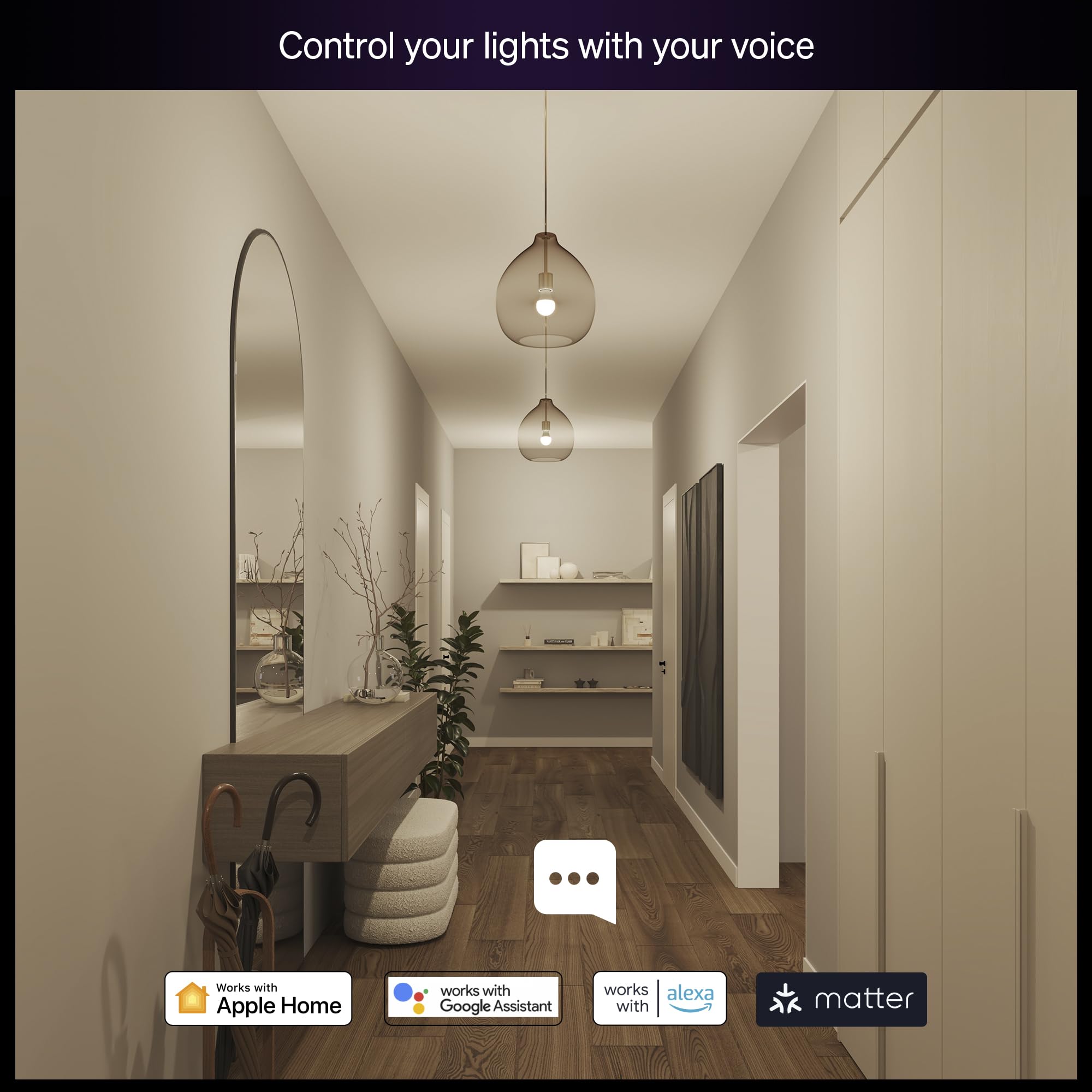 Philips Hue Essential Smart LED A19 Bulb, White and Color Ambiance, E26 Base, 8.8W, 2200K-6500K, 800 Lumens, Dimmable, Works with Alexa, Google, and Apple Home, 1-Pack