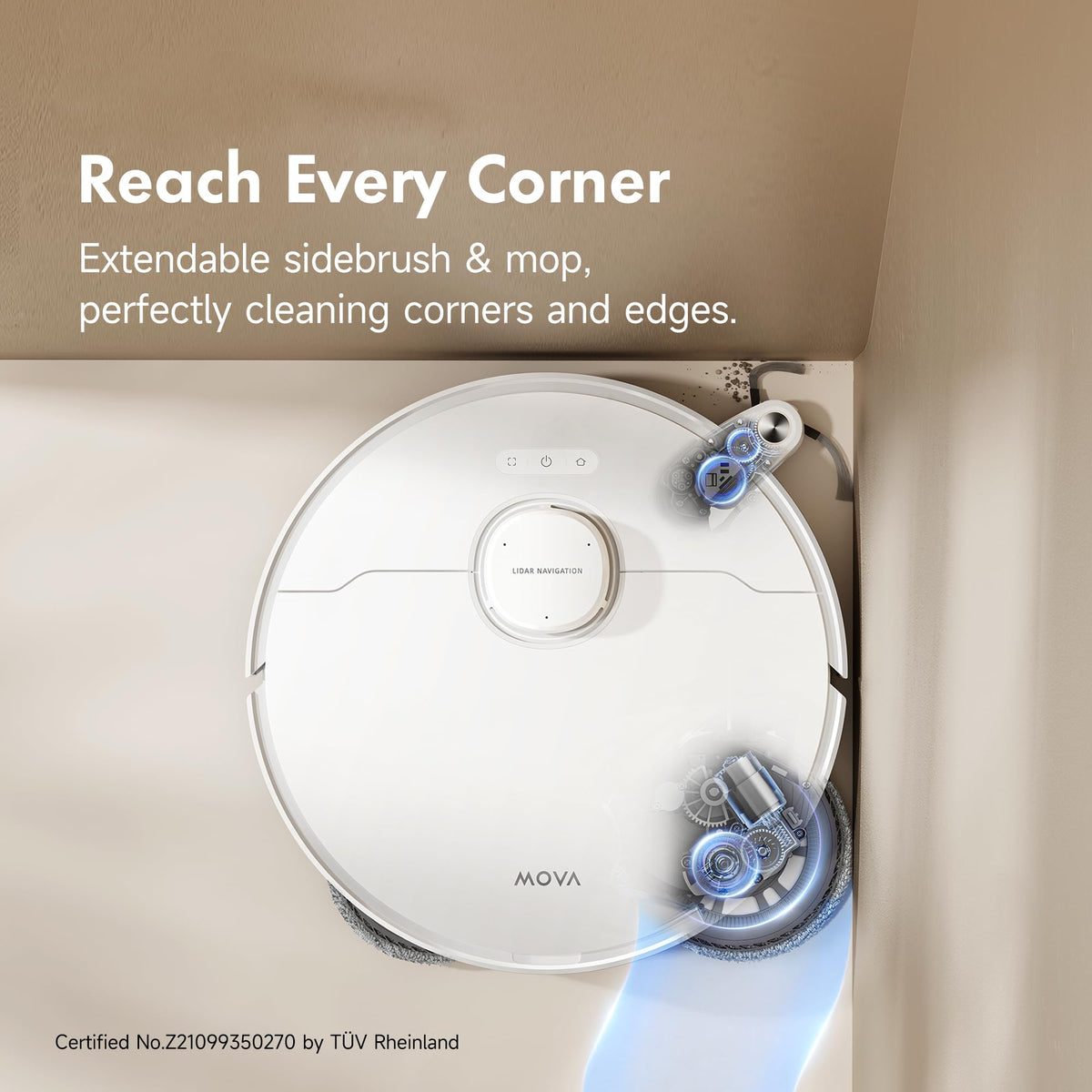 P10 Pro Ultra Robot Vacuum and Mop 13,000Pa Suction, 140°F Hot Water Auto Mop Washing & Drying, Dual Spinning Extenable Mop,10.5mm Lifting for Carpet, 360°Obstacle Avoidance, App Control