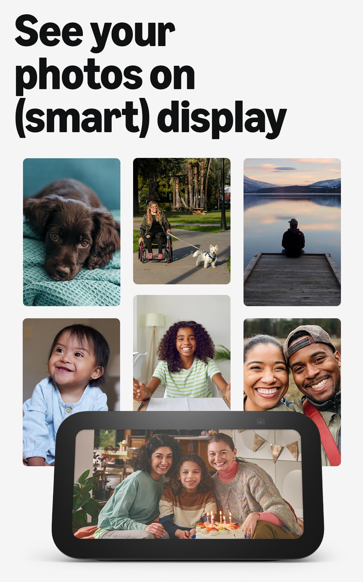 Echo Show 5 (newest model), Smart display, Designed for Alexa+, 2x the bass and clearer sound, Cloud Blue