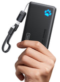 45W Fast Charging Portable Charger, 40% Smaller 10000mAh with Detachable Cable, Flight-Safe Travel Power Bank, USB C External Phone Battery Pack for iPhone 17 16 Pro iPad Samsung S26 Google etc