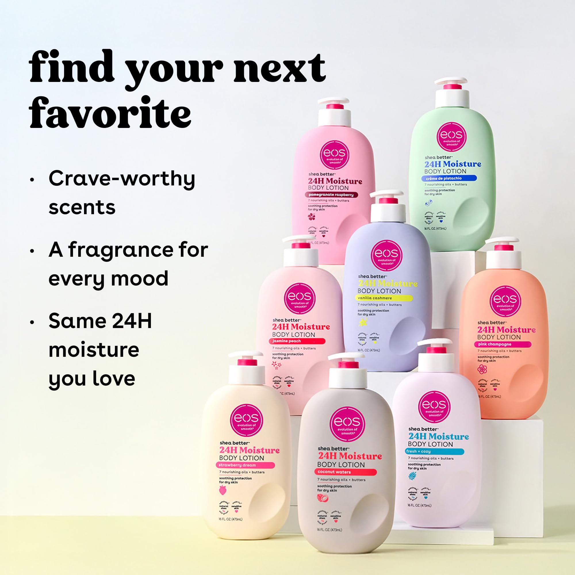 Shea Better Body Lotion Vanilla Cashmere, 24-Hour Moisture Skin Care, Lightweight & Non-Greasy, Natural Shea, Vegan, Vanilla Body Lotion, 16 fl oz