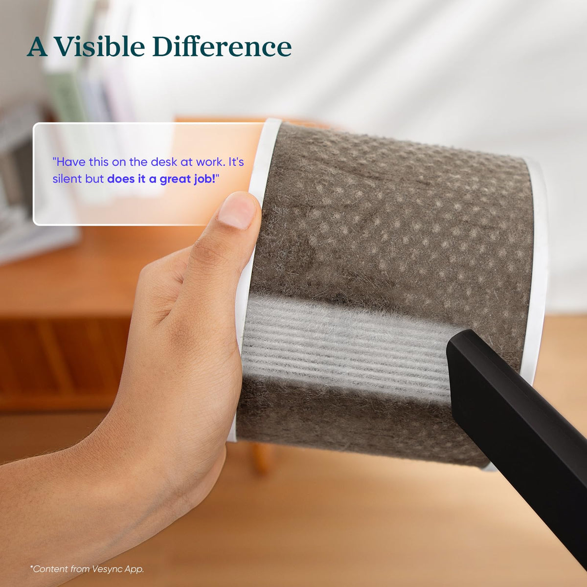 Air Purifiers for Bedroom Home Dorm, AHAM VERIFIDE, 3-in-1 Filter Cleaner With Aroma Pad, Filters Smoke, Allergens, Pet Dander, Odor, Dust, Office, Desktop, Core Mini-P, White