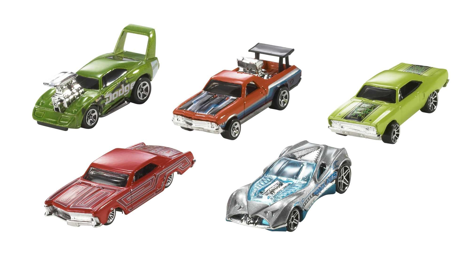 Set of 10 1:64 Scale Toy Trucks and Cars for Kids and Collectors, Styles May Vary (Amazon Exclusive)