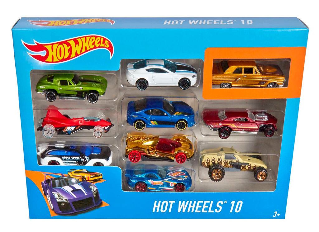 Set of 10 1:64 Scale Toy Trucks and Cars for Kids and Collectors, Styles May Vary (Amazon Exclusive)