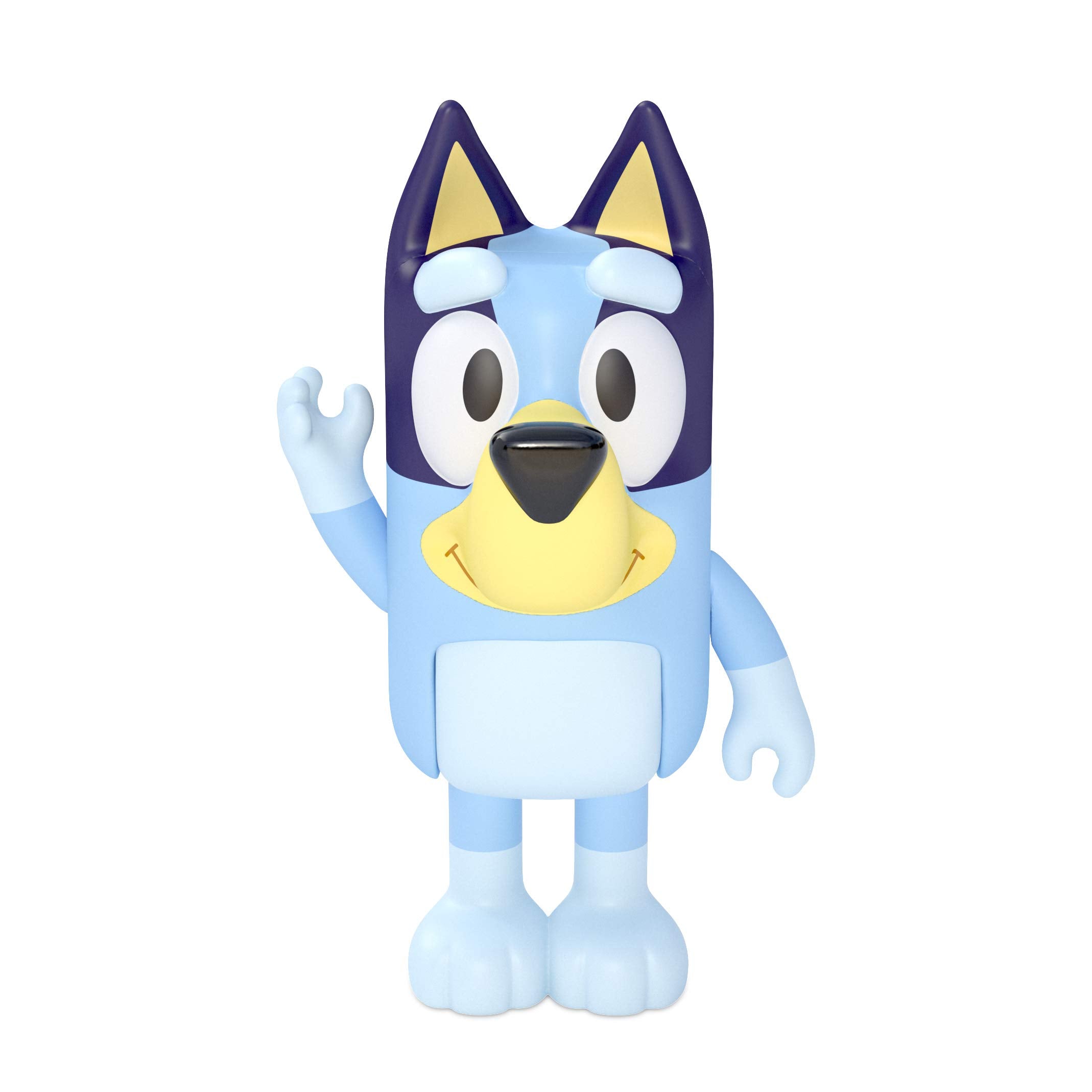 Bluey Family Figure Pack of 4, Robust Poseable Character Toys with Bingo, Chilli, and Bandit Figures, Toddler-Sized Animal Figurines for Kids Ages 3+