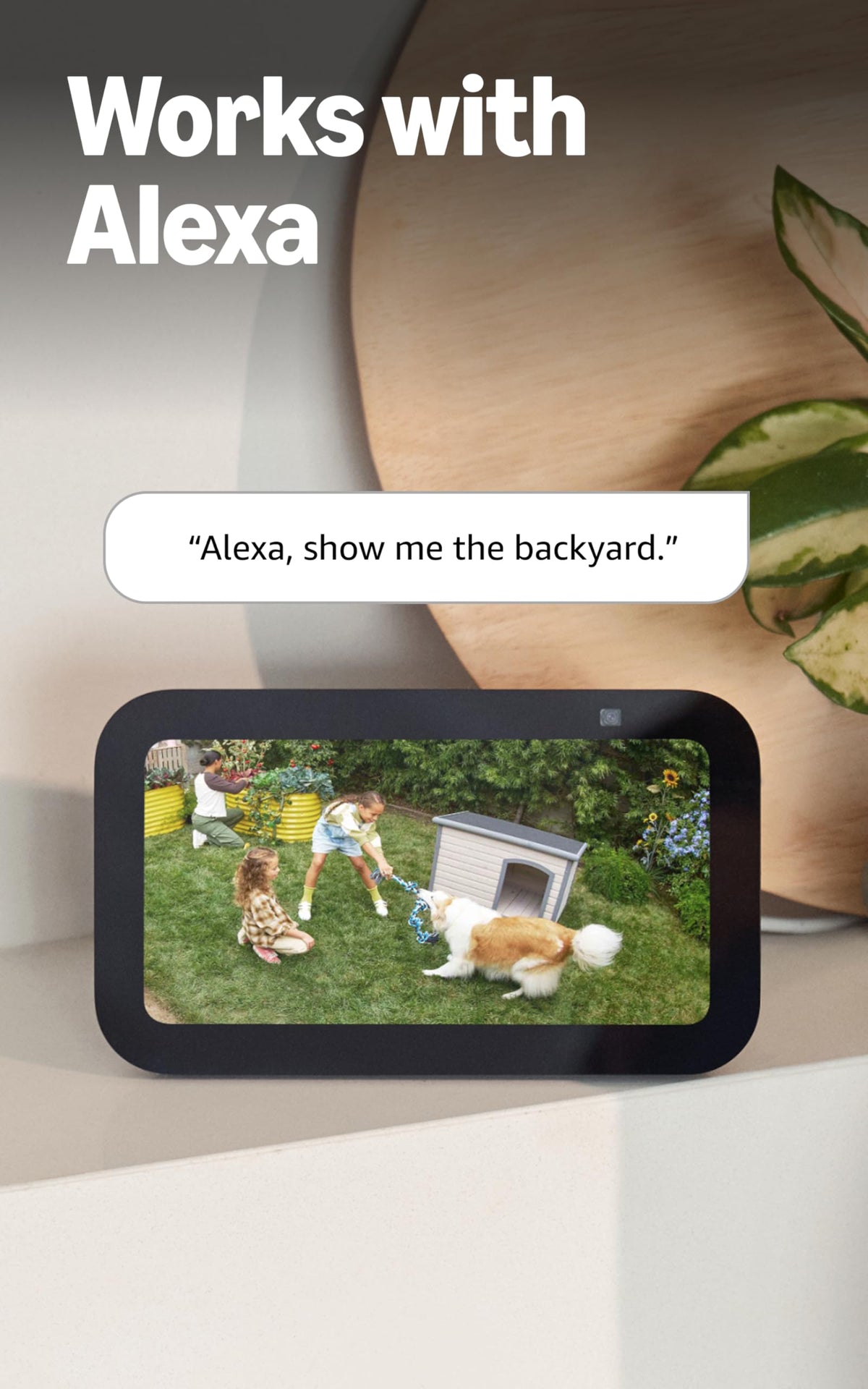 Ring Outdoor Cam (Stick Up Cam), Weather-resistant home or business security camera, outdoor ready, Live View, Color Night Vision, Two-Way Talk, motion alerts, Works with Alexa, White