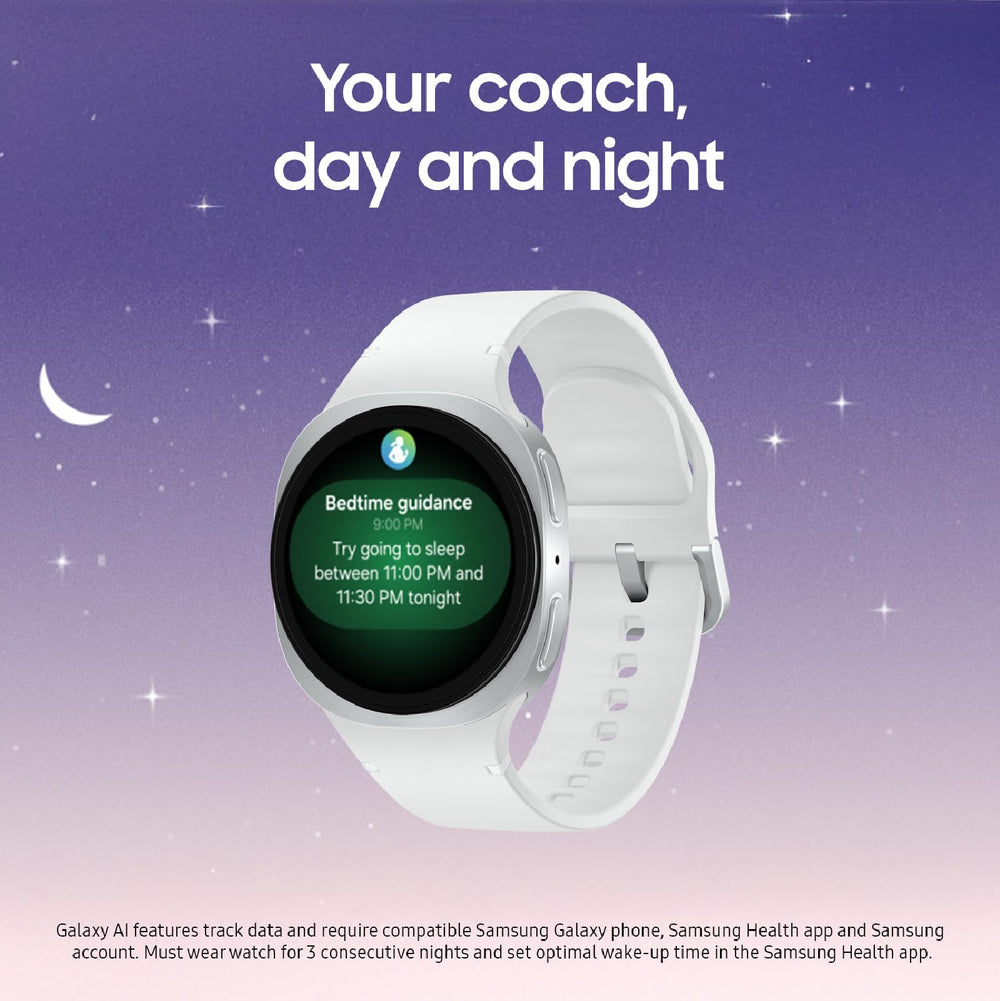 Galaxy Watch 8 (2025) 40mm LTE Smartwatch, Cushion Design, Fitness Tracker, Sleep Coaching, Running Coach, Energy Score, Heart Rate Tracking, Graphite (Renewed)