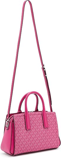 Michael Kors, Womens, Laila Small Satchel, Raspberry, One Size