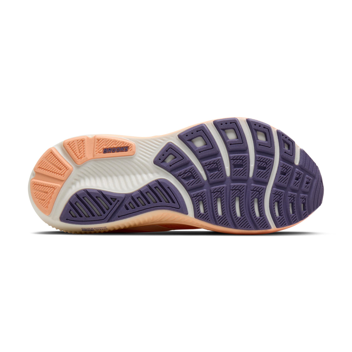 Women’s Ghost 18 Neutral Running & Walking Shoe - Peach/Grape/Coconut - 8 Medium