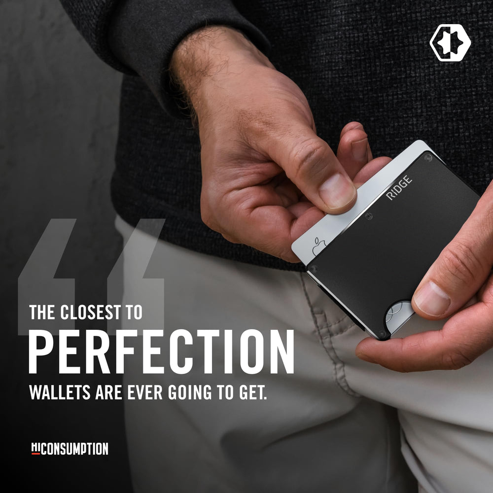 Wallet for Men - Slim Minimalist Compact Wallet and Card Holder, RFID Protected Front Pocket Wallets for Men with Integrated Money Clip (Royal Black)