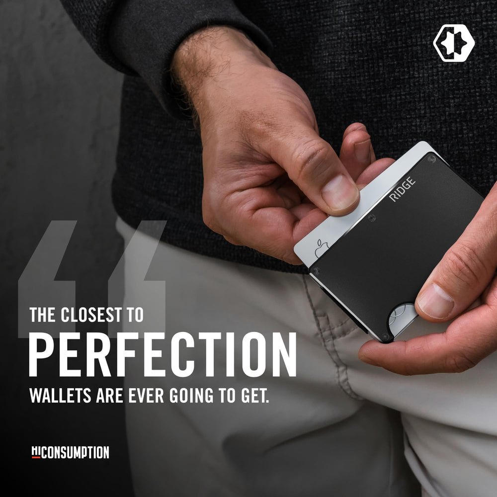 Wallet for Men - Slim Minimalist Compact Wallet and Card Holder, RFID Protected Front Pocket Wallets for Men with Integrated Money Clip (Royal Black)