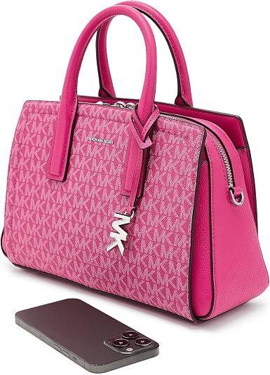 Michael Kors, Womens, Laila Small Satchel, Raspberry, One Size