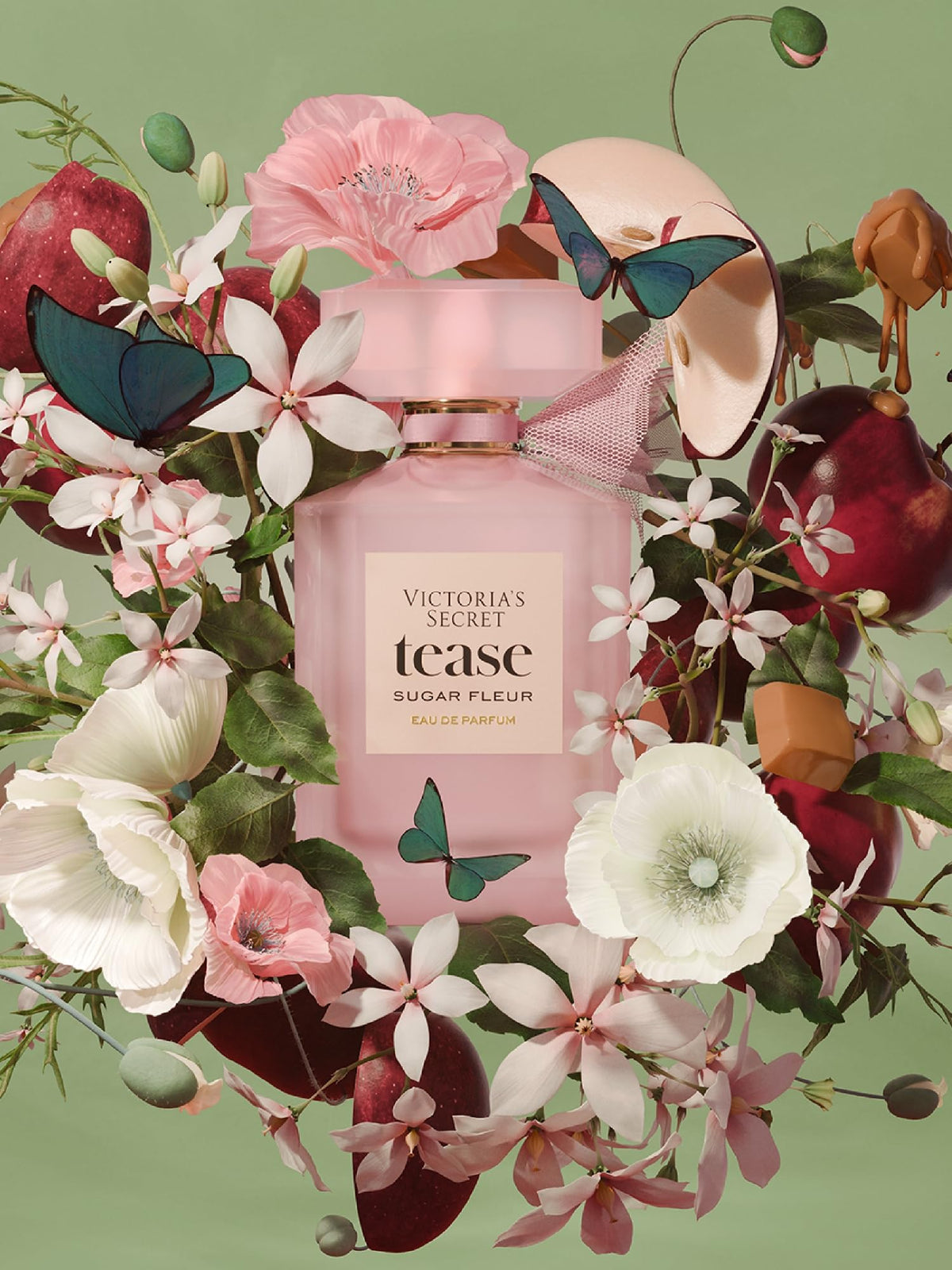 Victoria's Secret Tease Sugar Fleur Eau de Parfum, Notes of Fresh Apple, Floral Bud and Pink Caramel, Perfumes for Women (1.7 oz)