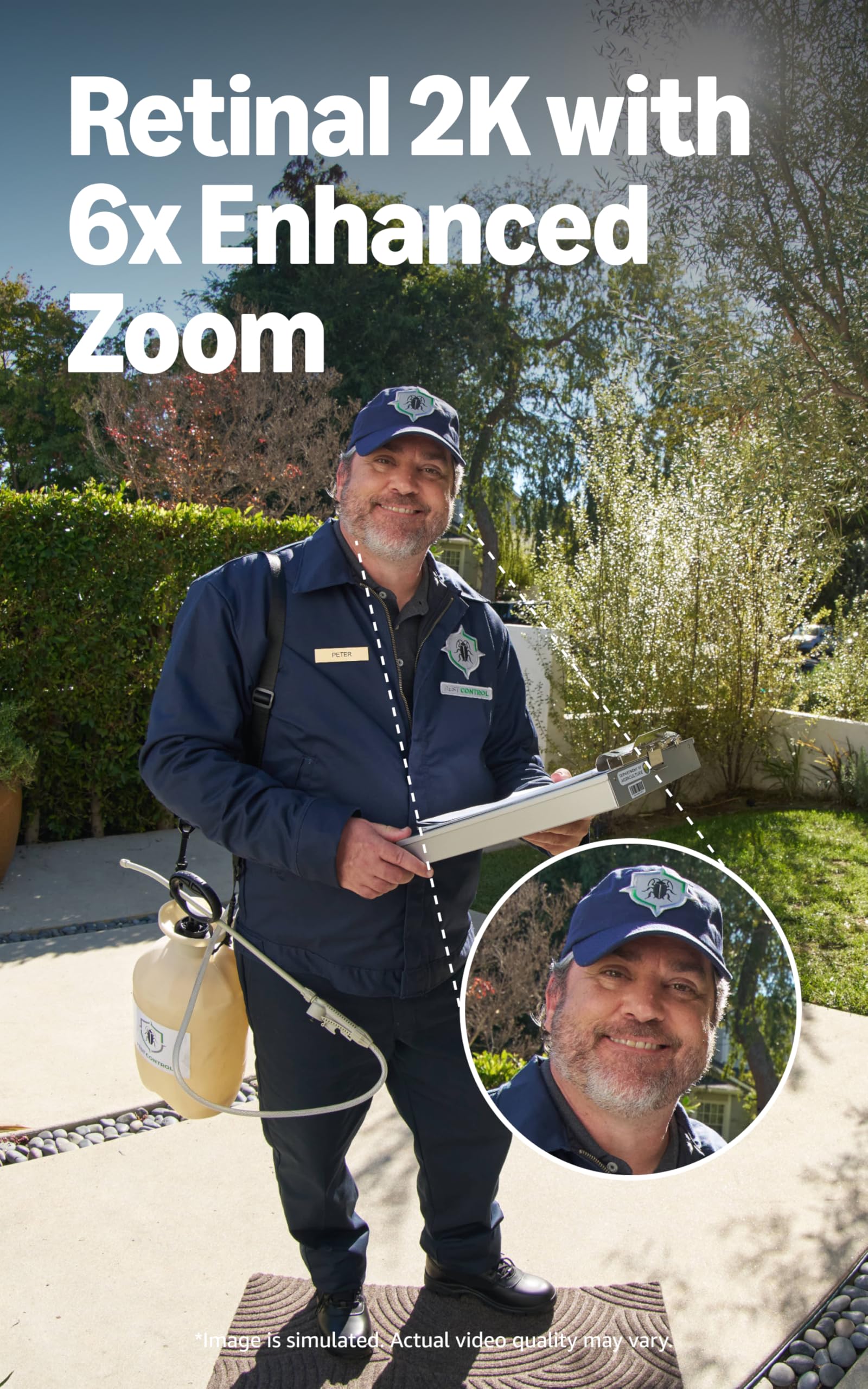 Wired Doorbell (newest model), Wide-Angle Retinal 2K, up to 6x Enhanced Zoom, pair with Alexa or Ring Chime for in-home alerts, Speckled Gray