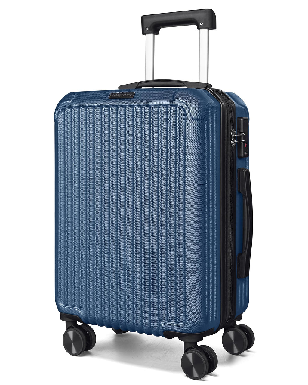 Carry On Luggage 22x14x9 Airline Approved, Durable Hard Shell Carry On Suitcases with Wheels, Expandable Hardside Lightweight Travel Luggage with TSA Lock, Royal Blue