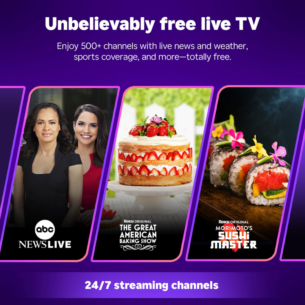 Streaming Stick HD — HD Streaming Device for TV with Roku Voice Remote, Free & Live TV