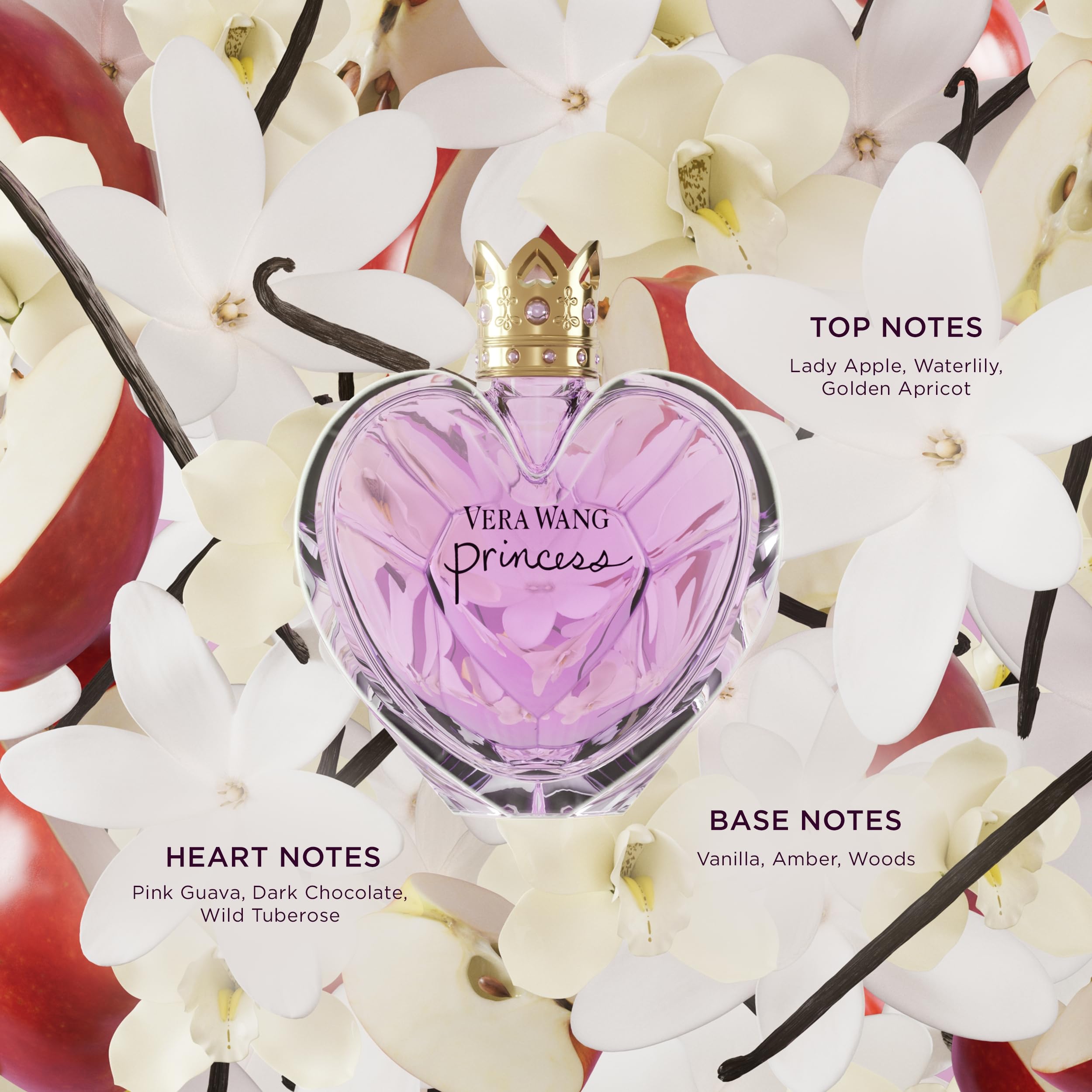Princess by Vera Wang, Eau De Toilette Perfume for Women, 3.4 Fl Ounce