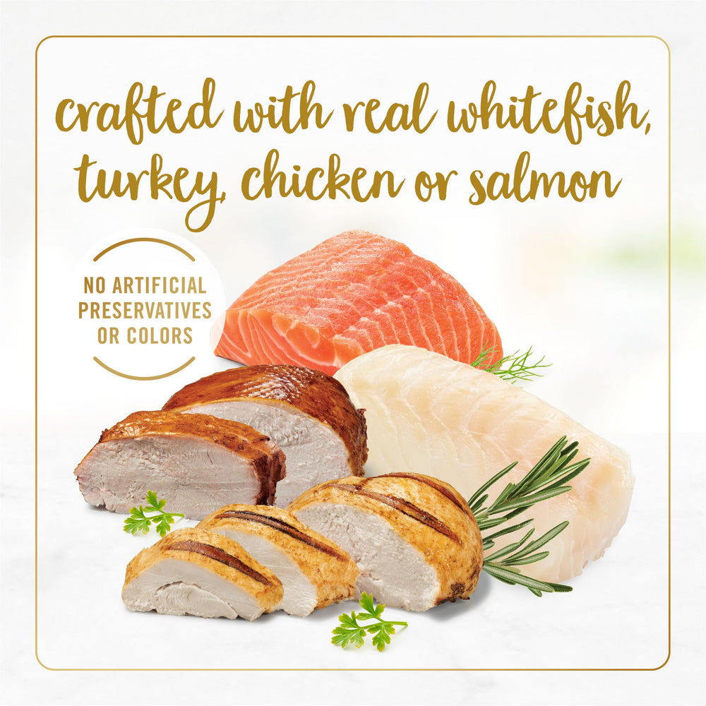 Fancy Feast Tender Ocean Whitefish, Turkey, Chicken and Salmon Feasts Wet Kitten Food Variety Pack - (Pack of 24) 3 oz. Boxes