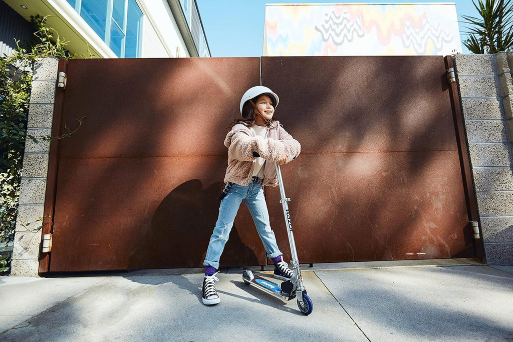 A-Model Kick Scooter for Kids Ages 5+ - Lightweight, Foldable, Aluminum Frame, and Adjustable Handlebars