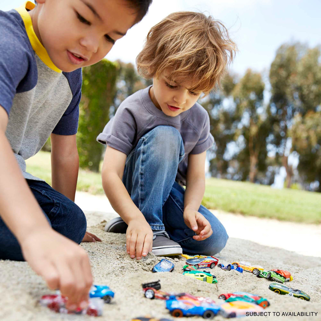 Set of 10 1:64 Scale Toy Trucks and Cars for Kids and Collectors, Styles May Vary (Amazon Exclusive)