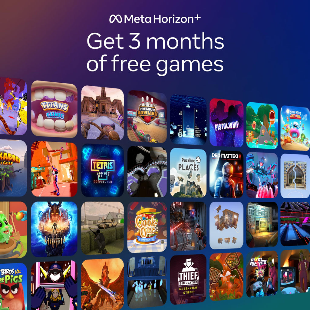 Quest 3 512GB | VR Headset — Thirty Percent Sharper Resolution — 2X Graphical Processing Power — Virtual Reality Without Wires — Access to 40+ Games with a 3-Month Trial of Meta Horizon+ Included