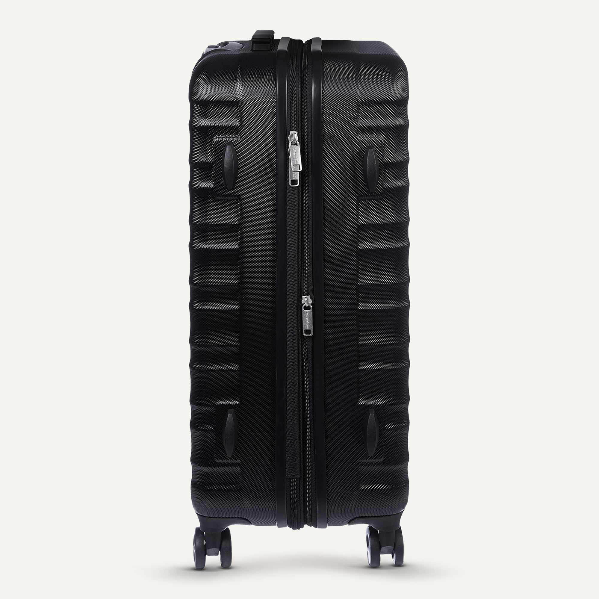26" Hardside Medium Checked Luggage, Expandable For Up to 15% More Space, With Scratch-Resistant Surface, Four Multi-directional Wheels, Black