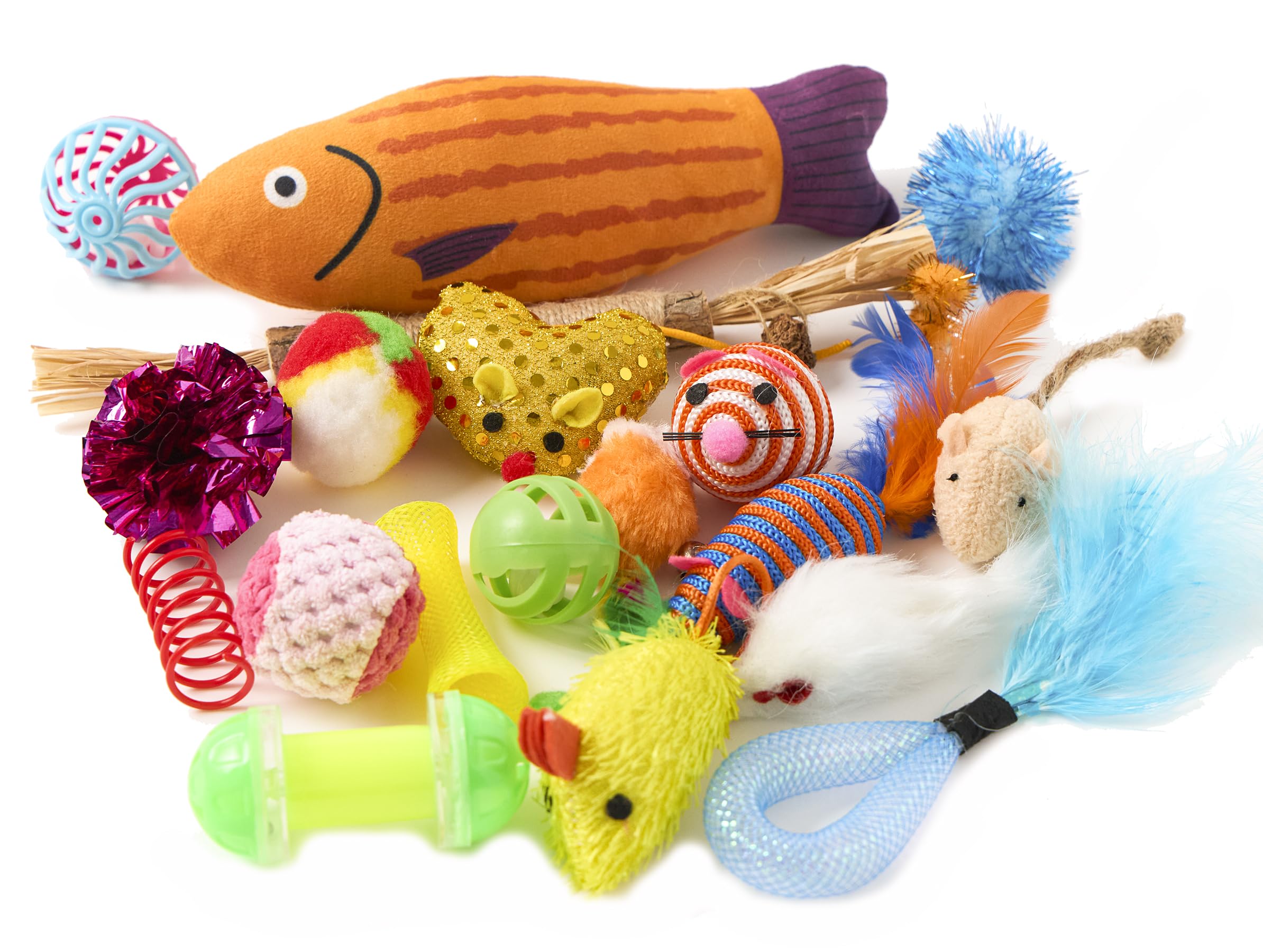 Cat Toys Variety Pack for Kitty 20 Pieces