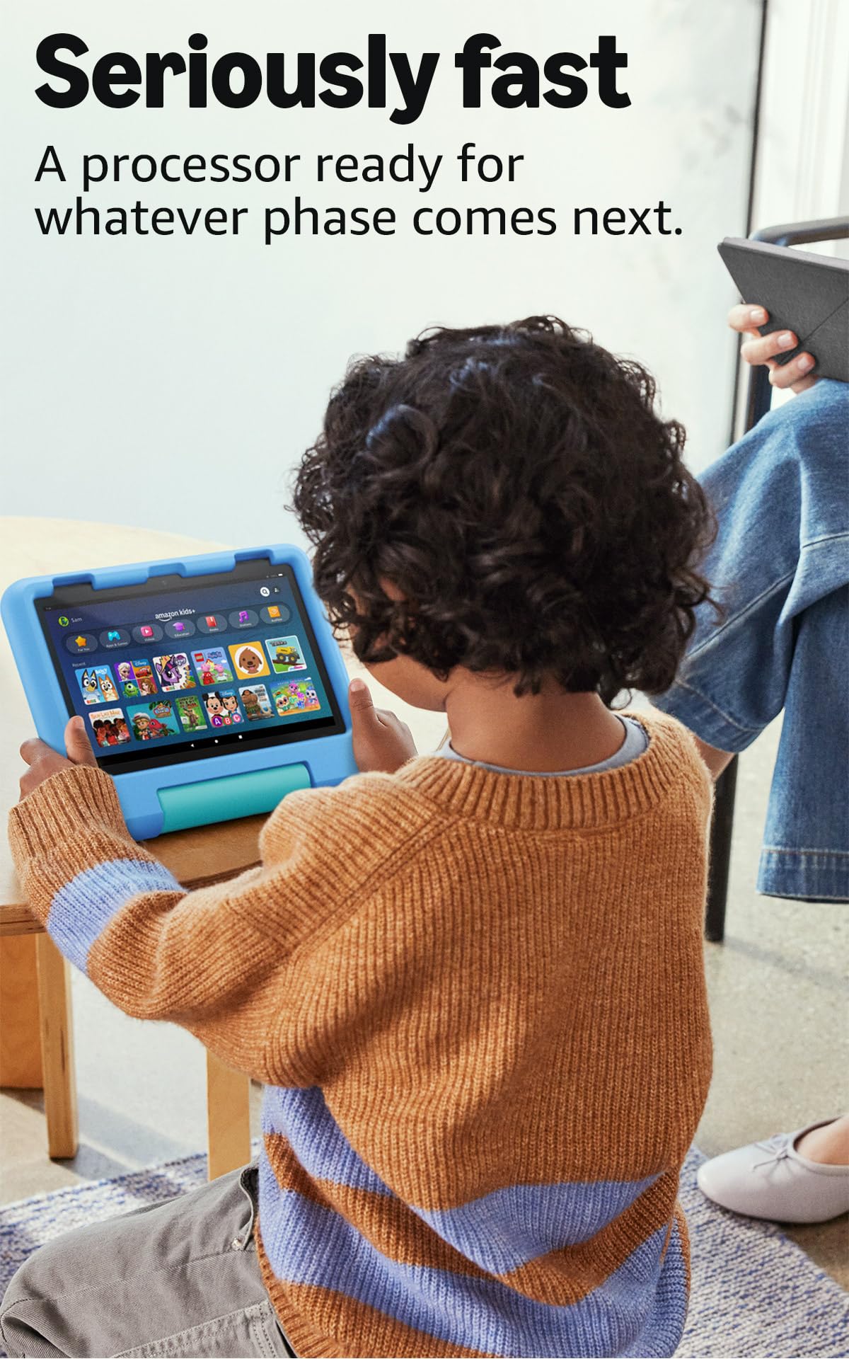 Amazon Fire HD 8 Kids tablet (newest model), ages 3-7 | 4GB memory, Includes ad-free and exclusive content, parental controls and 13-hr battery, 64GB, Blue
