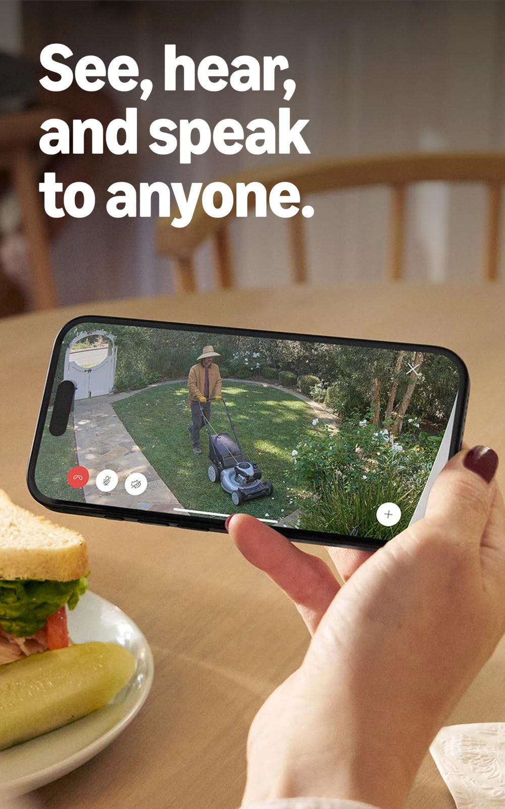 Outdoor Cam (Stick Up Cam), Weather-resistant home or business security camera, outdoor ready, Live View, Color Night Vision, Two-Way Talk, motion alerts, Works with Alexa, White