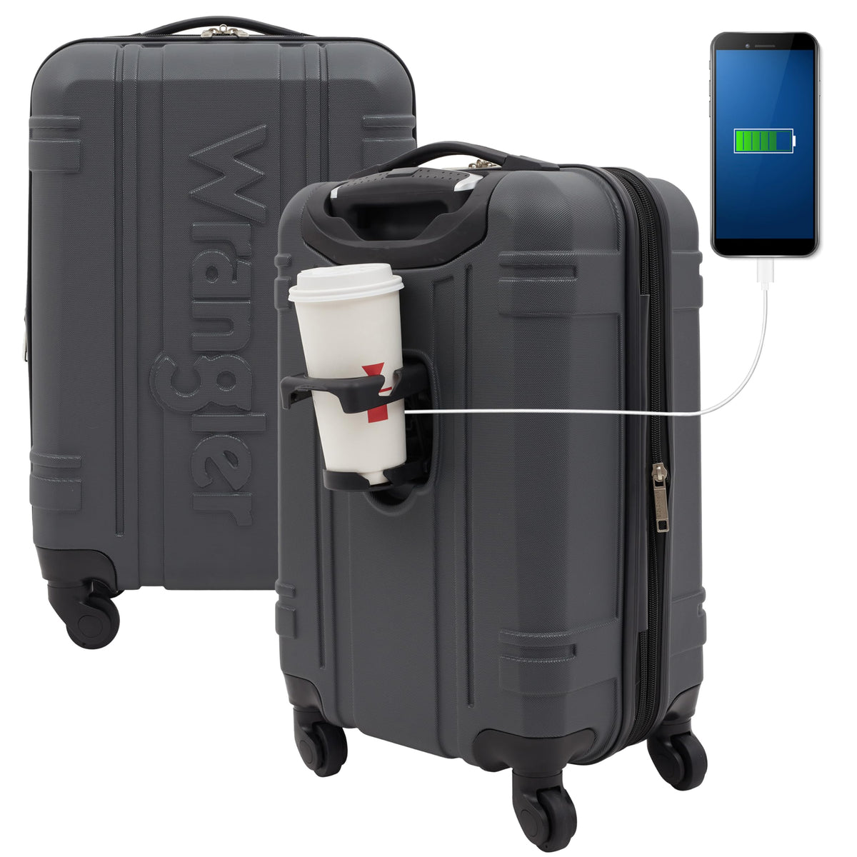 Astral Hardside Luggage, Dark Shadow, 22-Inch Carry-On