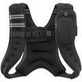Weighted Vest, 6lb/8lb/12lb/16lb/20lb/25lb/30lb Weight Vest with Reflective Stripe for Workout, Strength Training, Running, Fitness, Muscle Building, Weight Loss, Weightlifting, Black(12 lb)