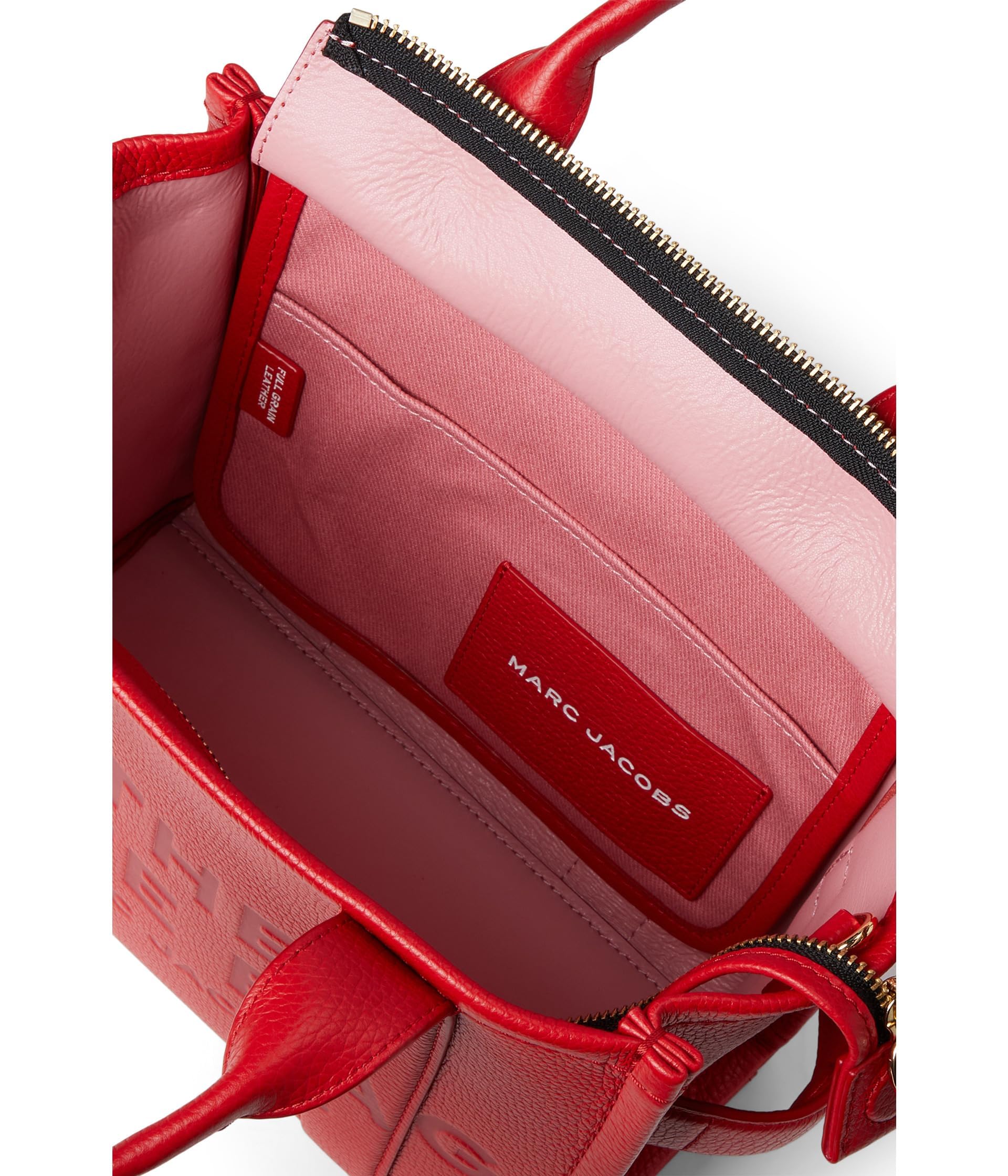 Women's The Leather Small Tote True Red One Size