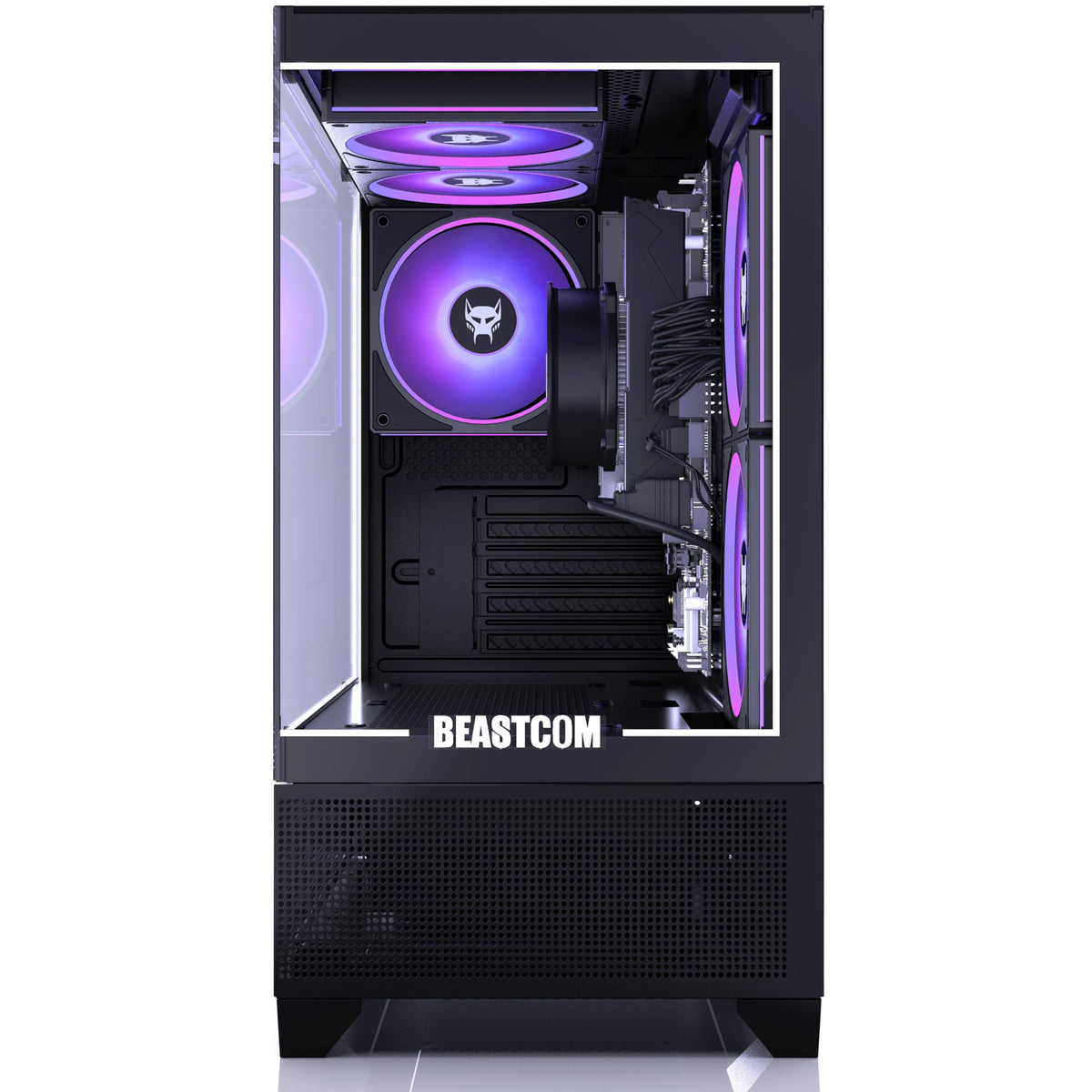BEASTCOM Q3 Gaming PC Desktop Computer AMD Ryzen 5 3400G, 4K Vega Graphics, 16GB RAM, 512GB M.2 NVMe, 500W 80PLUS PSU, WiFi, Gaming Office Console, Towers Prebuilt PC