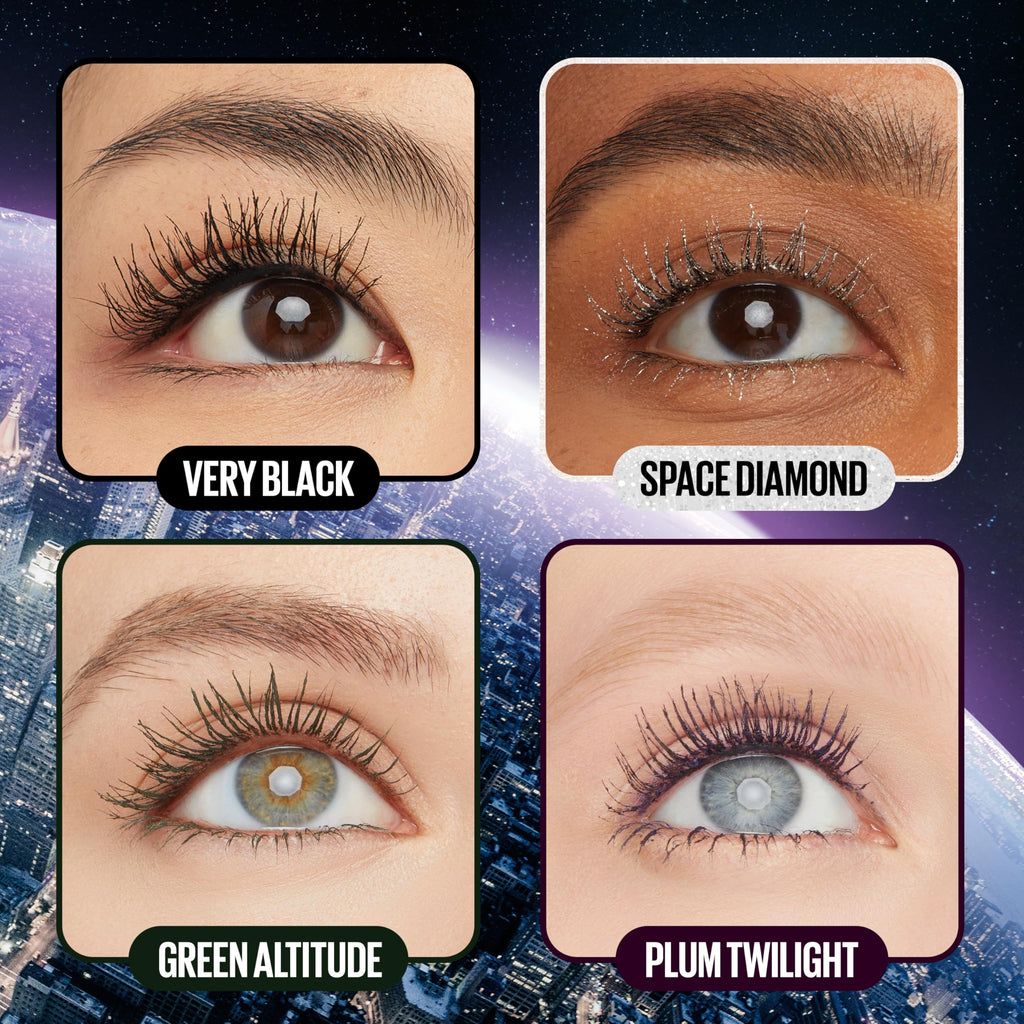 Lash Sensational Sky High Washable Mascara Makeup, Volumizing, Lengthening, Defining, Curling, Multiplying, Buildable Formula, Blackest Black, 1 Count