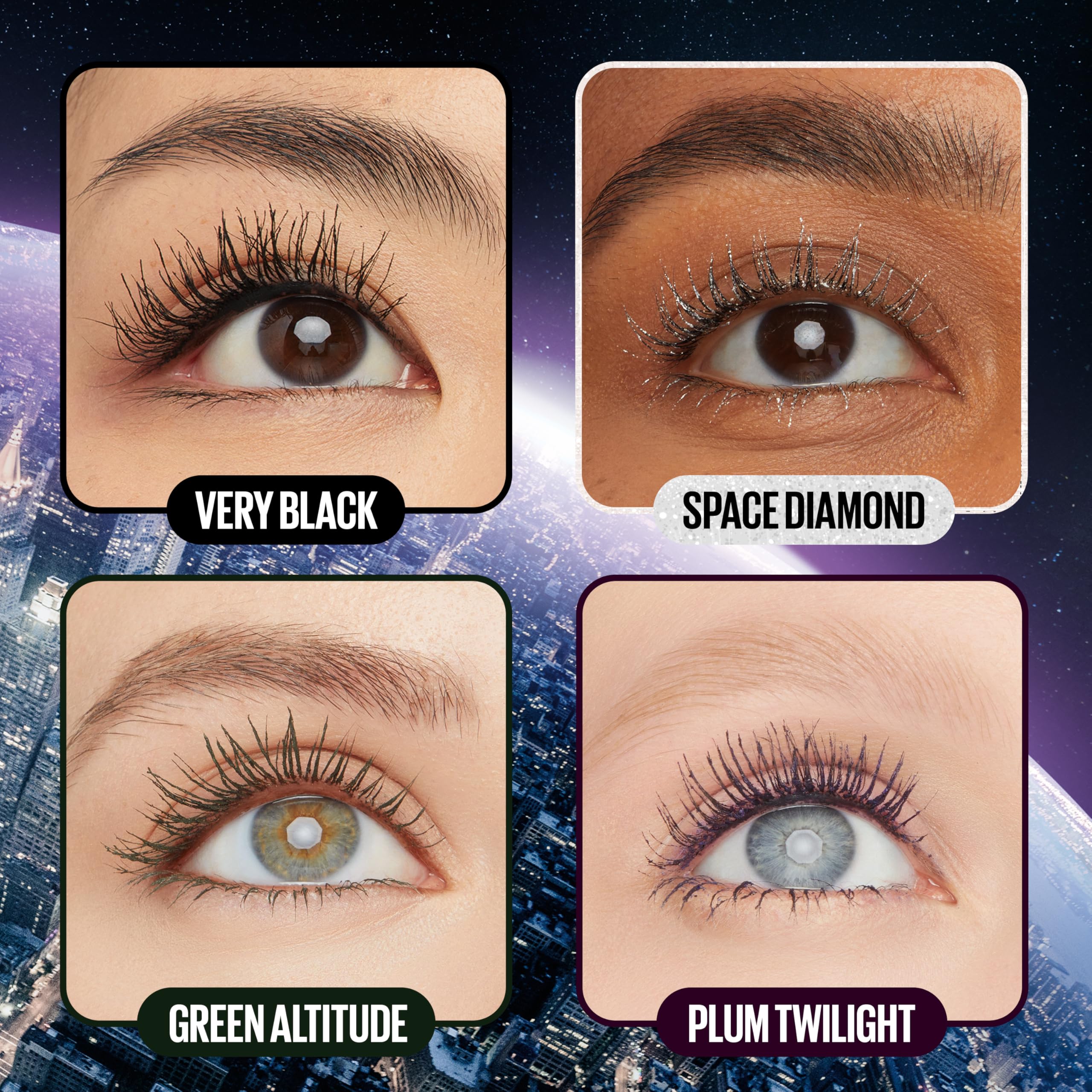 Lash Sensational Sky High Washable Mascara Makeup, Volumizing, Lengthening, Defining, Curling, Multiplying, Buildable Formula, Blackest Black, 1 Count