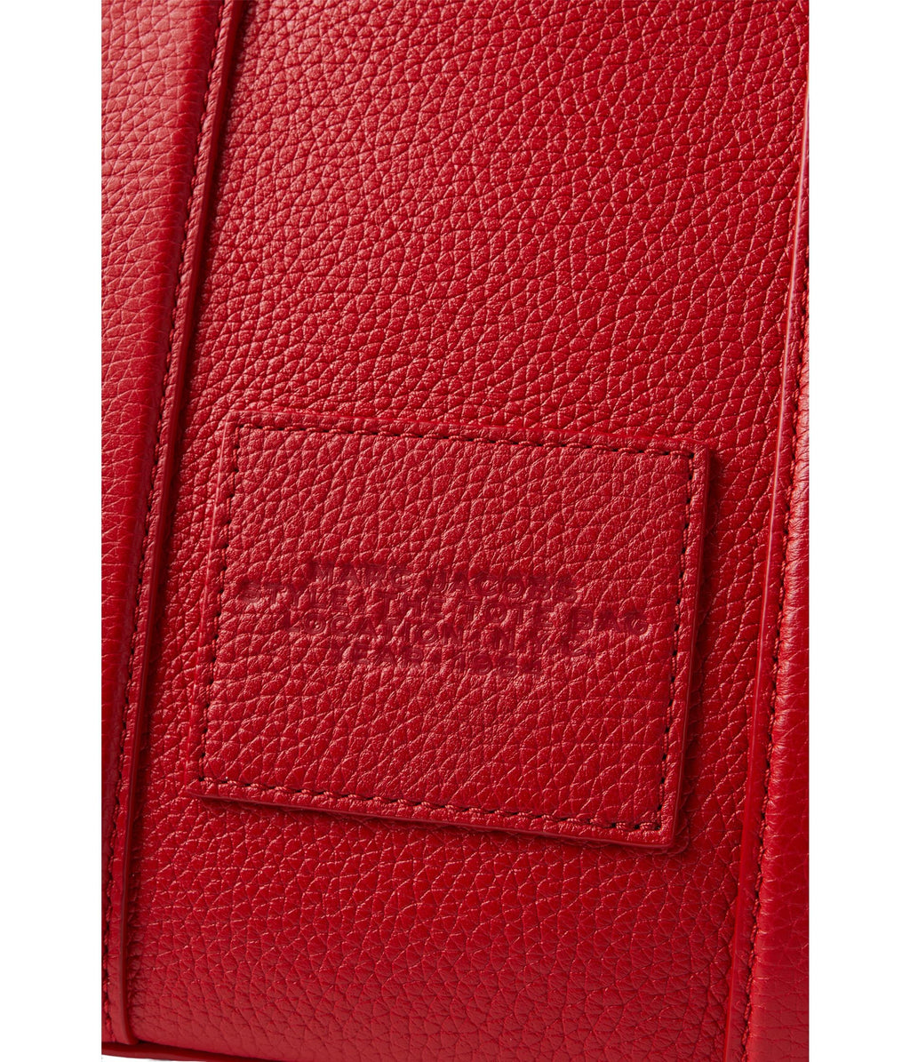 Women's The Leather Small Tote True Red One Size