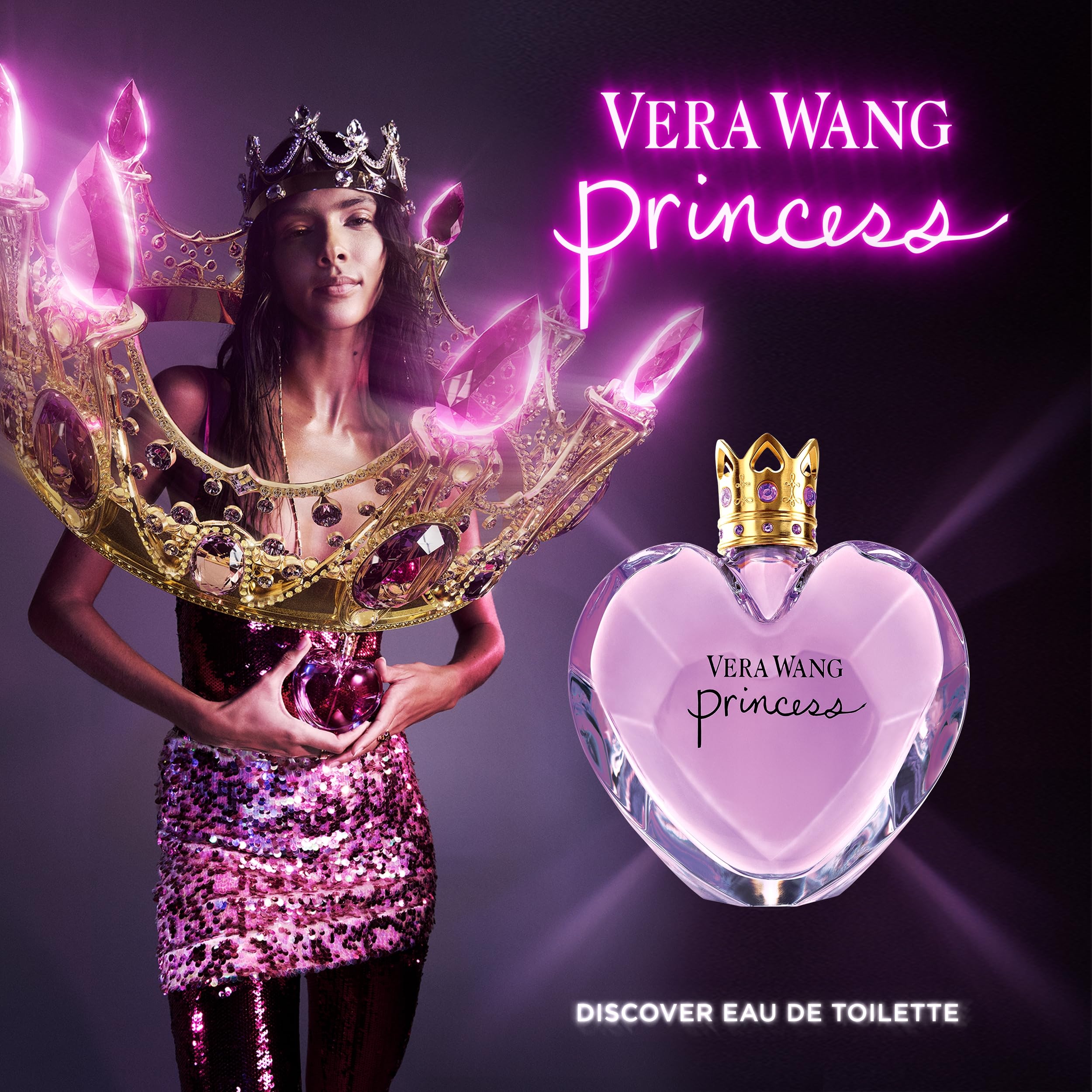 Princess by Vera Wang, Eau De Toilette Perfume for Women, 3.4 Fl Ounce