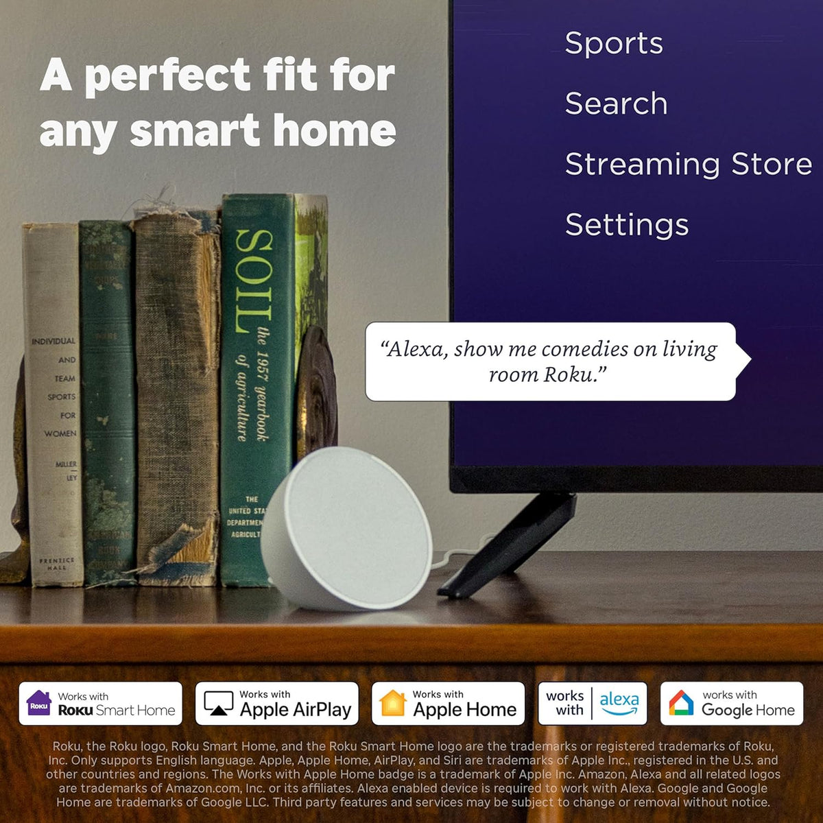 Smart TV 2026 – 55-Inch Select Series, 4K QLED TV – Roku TV with Voice Remote – Flat Screen QLED Television with Wi-Fi for Streaming Live Local News, Sports, & Movies – Bluetooth Headphone Mode