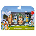 Bluey Family Figure Pack of 4, Robust Poseable Character Toys with Bingo, Chilli, and Bandit Figures, Toddler-Sized Animal Figurines for Kids Ages 3+